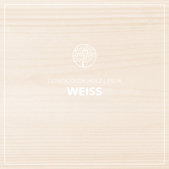 Lignocolor Holzlasur für Außen Weiss